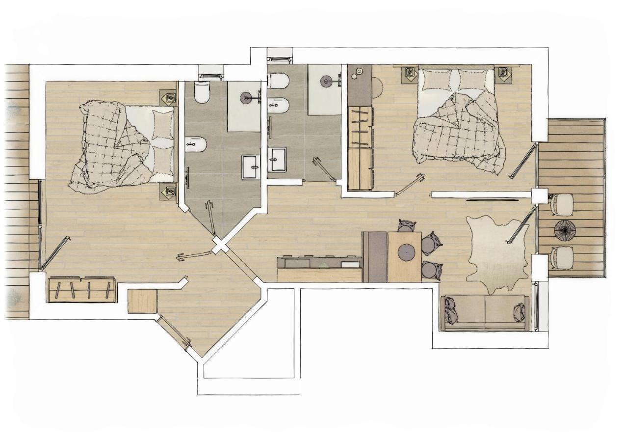 Alpenspitz Appartements - Garni - B&B Racines Eksteriør bilde